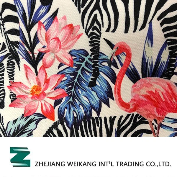 print gabardine
