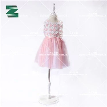 Παιδικό φόρεμα Princess with Contrast Color Cut Laser 3-D Flowers Epper